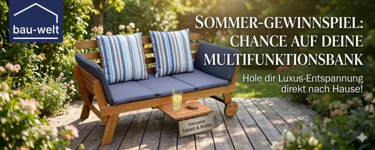 bau-welt Gewinnspiel acamp Multifunktionsbank