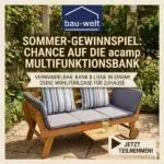 bau-welt Gewinnspiel acamp Multifunktionsbank