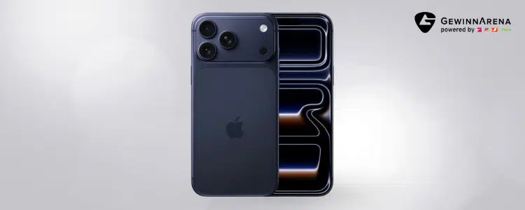 iPhone 17 Pro; Logo GewinnArena