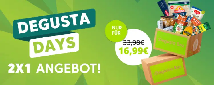 DegustaDays: 2-für-1-Angebot von DegustaBox