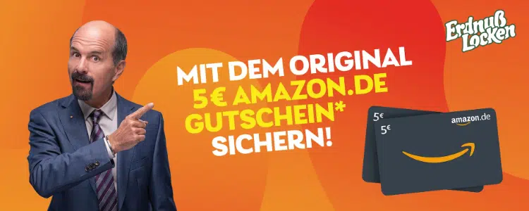 5€ Amazon-Gutschein für Erdnusslocken von Lorenz