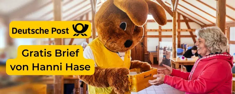 Gratis Brief von Hanni Hase