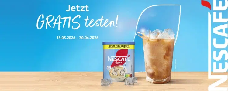 NESCAFÉ frappé gratis testen