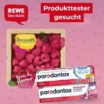 Rewe Produkttest; Himbeeren & Zahnpasta