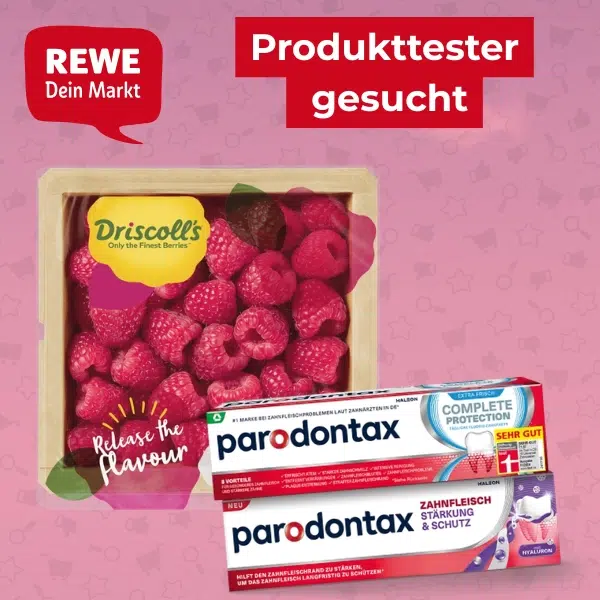 Rewe Produkttest; Himbeeren & Zahnpasta