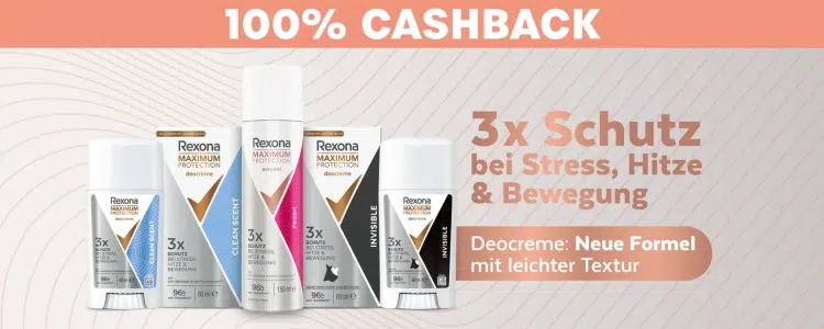 Rexona Deocreme gratis testen