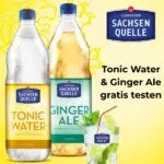 Sachsen Quelle Tonic Water & Ginger Ale gratis testen