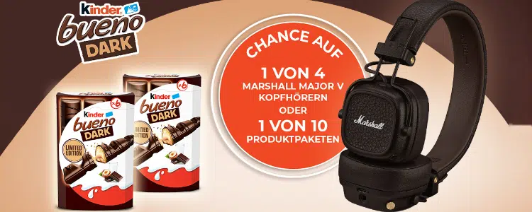 kinder bueno-Gewinnspiel