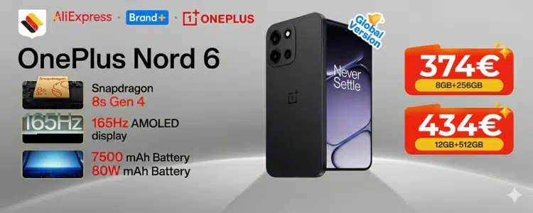AliExpress OnePlus Nord 6 5G