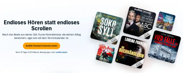 Audible Standard gratis testen