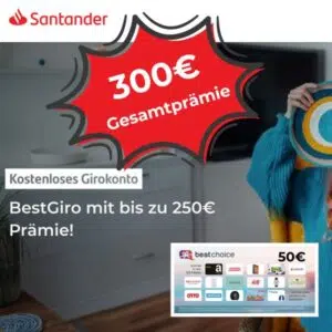 300€ bei Santander