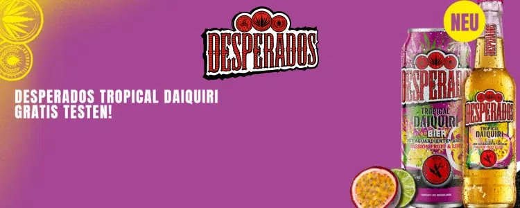Desperados Tropical Daiquiri gratis testen