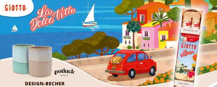 Potluck-Becher kostenlos mit Giottto