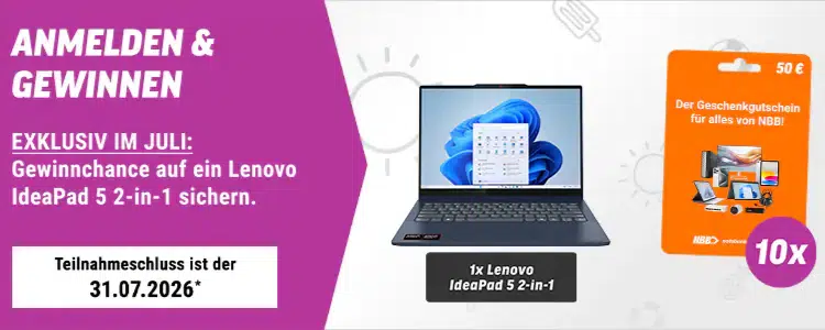 Gewinnspiel von notebooksbilliger.de