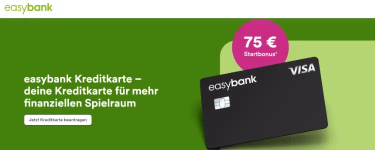 easybank Kreditkarte 75€