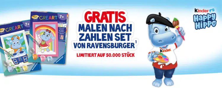 kinder Happy Hippo: Malen nach Zahlen