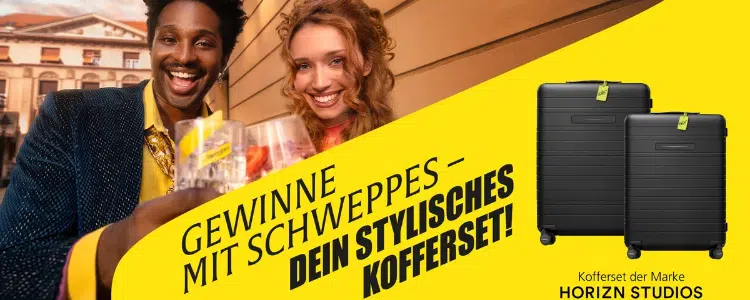 Schweppes-Gewinnspiel; Koffersets