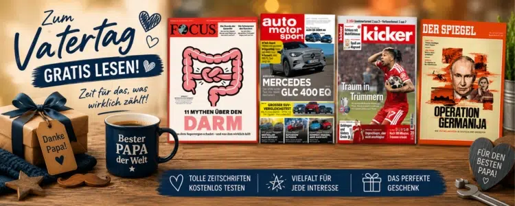 Kostenlose Zeitschriften zum Vatertag