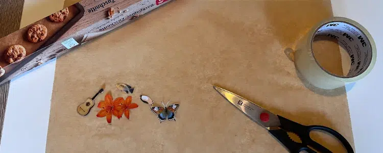 Materialien für Herstellung von Stickern