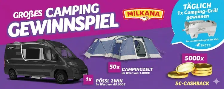Camper-Gewinnspiel von Milkana