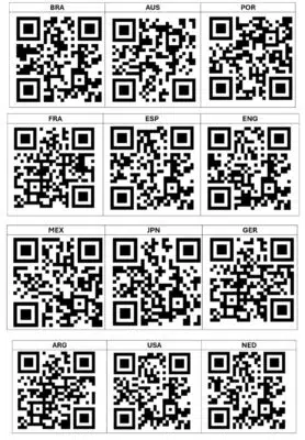QR-Codes für Coca-Cola-Trikot