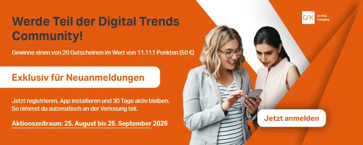 GfK Digital Trends mit Gewinnchance