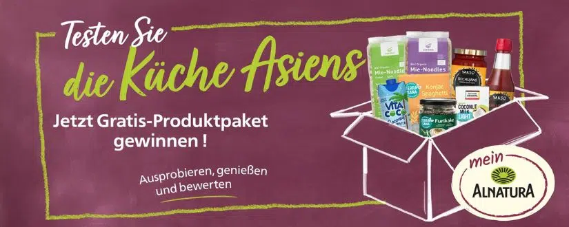 Asia-Produktpaket bei Alnatura testen