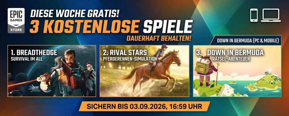 kostenlose Spiele bei Epic Games