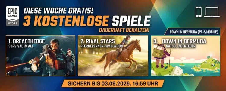 kostenlose Spiele bei Epic Games