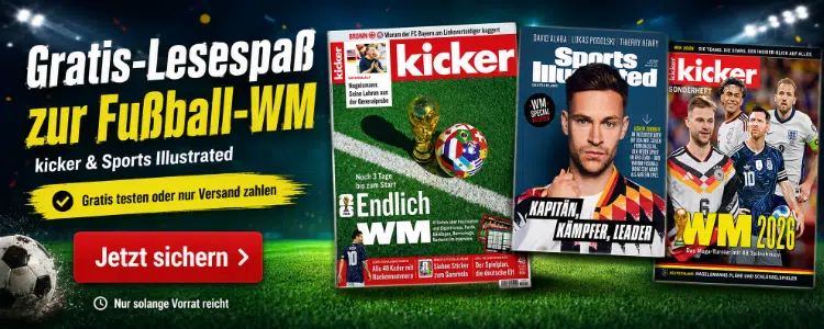 Gratis Sportzeitschriften zur WM 2026