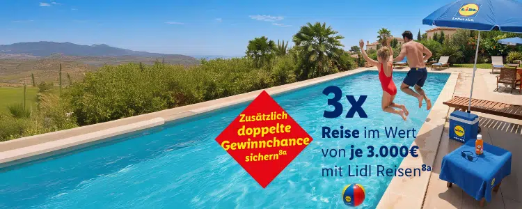 3.000€ Reisegutschein bei Lidl gewinnen