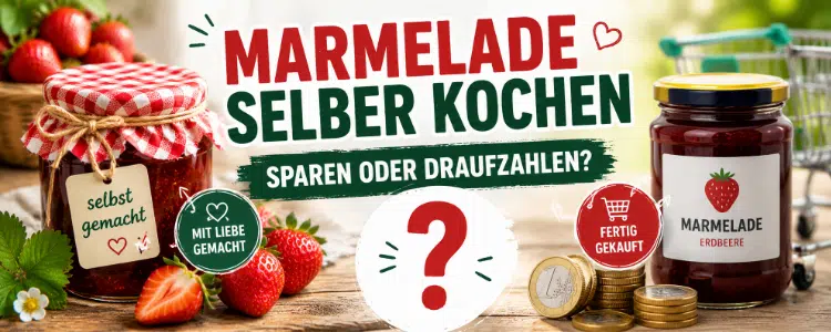 Marmelade selber kochen oder kaufen-Vergleich