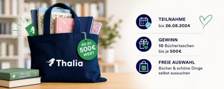 Thalia Gewinnspiel: Chance auf Büchertasche