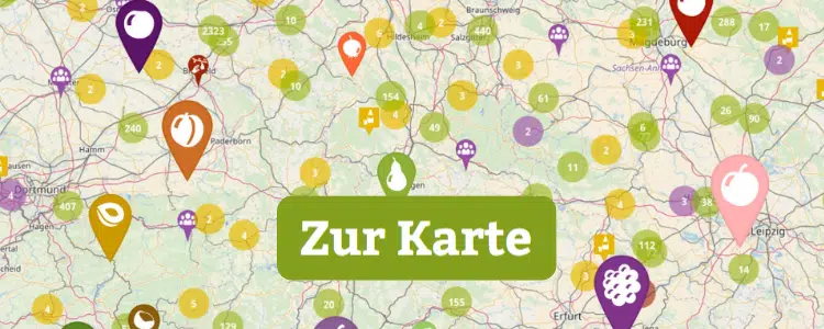 Karte von mundraub.org