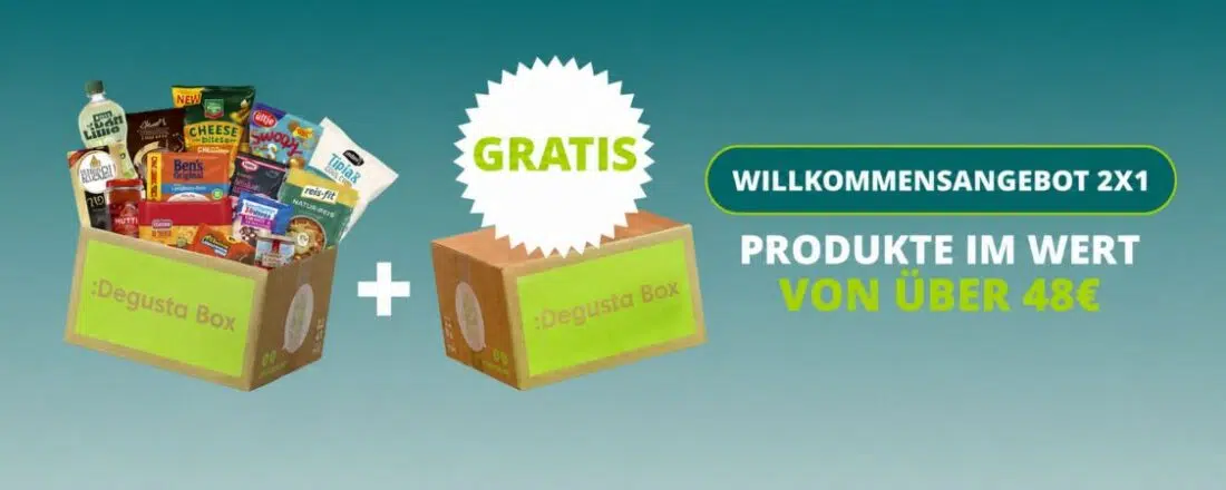 2-für-1-Angebot von DegustaBox