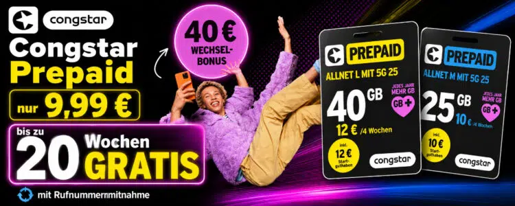 Congstar Prepaid-Angebot
