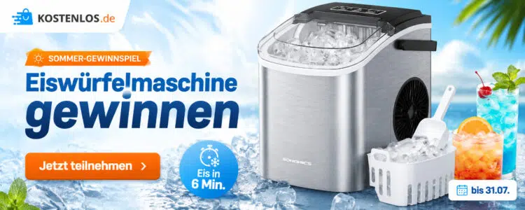 Kostenlos.de verlost Eiswürfelmaschine