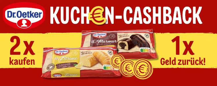 Dr. Oetker kleine Kuchen Cashback
