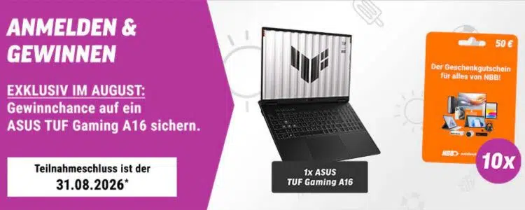 Gewinnspiel von Notebooksbilliger