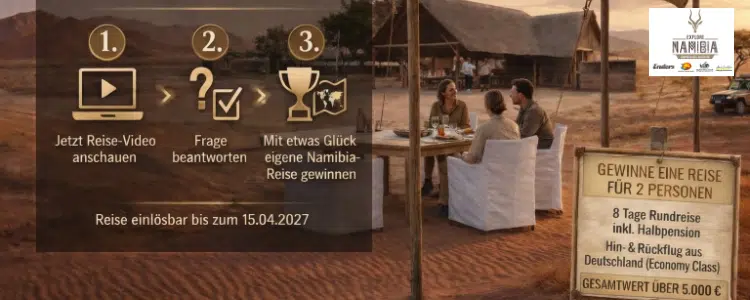 Namibia Reise gewinnen