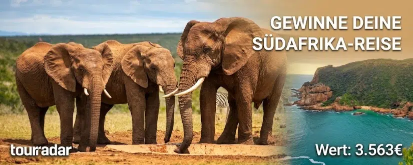 Tourradar-Gewinnspiel: chance auf Südafrika-Reise