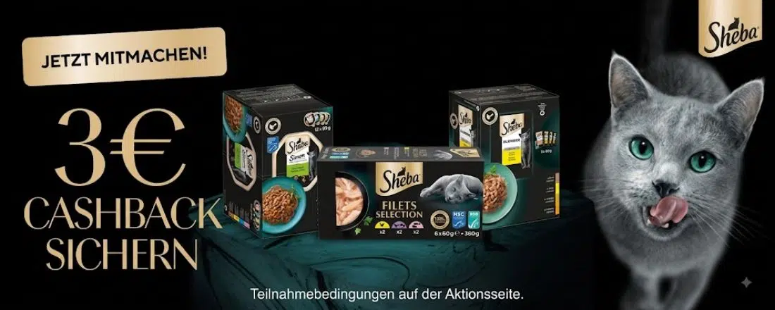 3€ Cashback für Sheba Multipack
