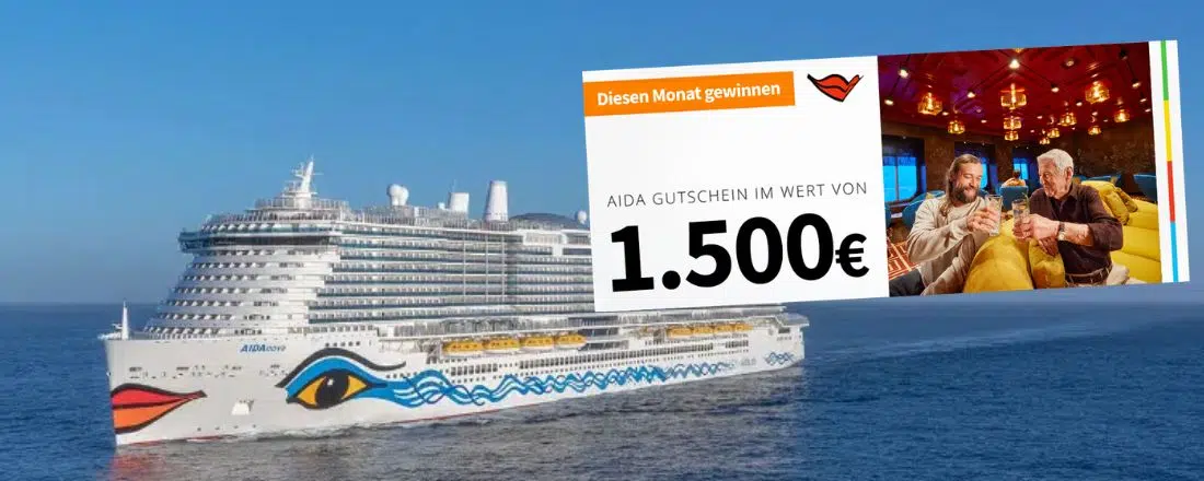 1.500€ AIDA-Gutschein gewinnen