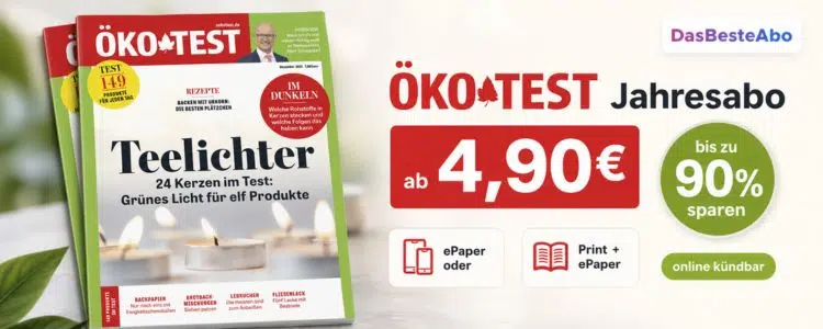 Das Beste Abo: Öko-Test-Jahresabo ab 8,90€