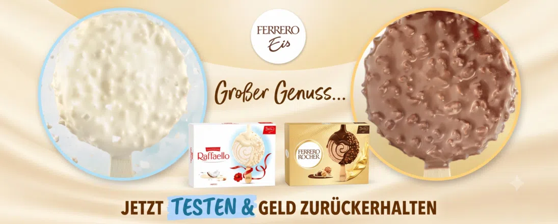 Ferrero Eis gratis testen