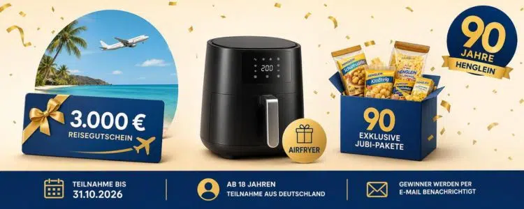 Jubiläumsgewinnspiel von Henglein