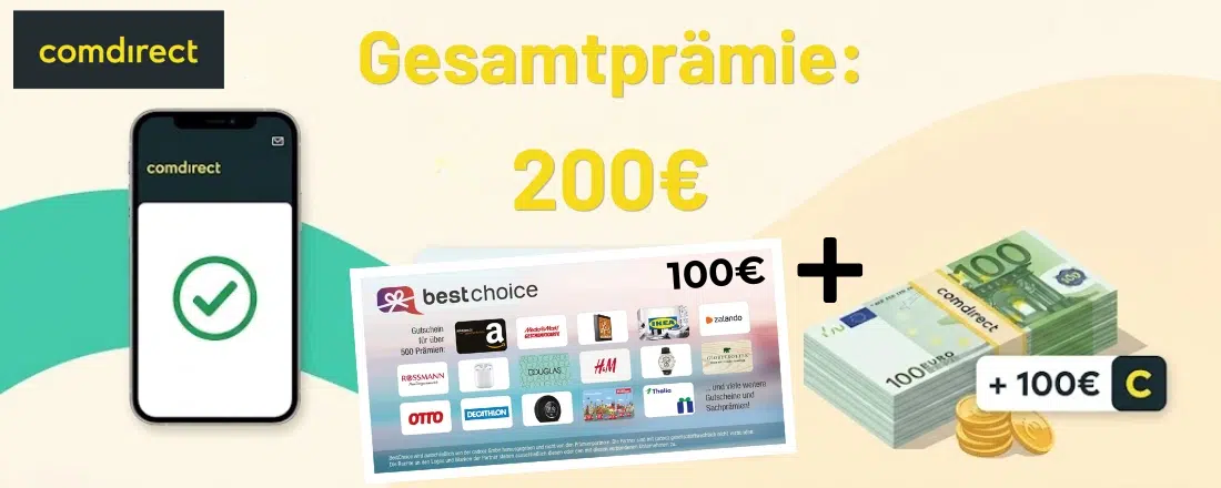 comdirect Depot mit 200€ Bonus