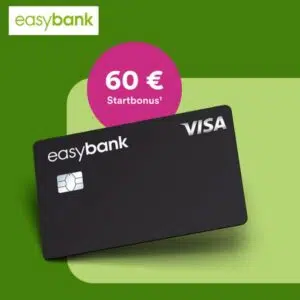 60€ Bonus für easybank Kreditkarte