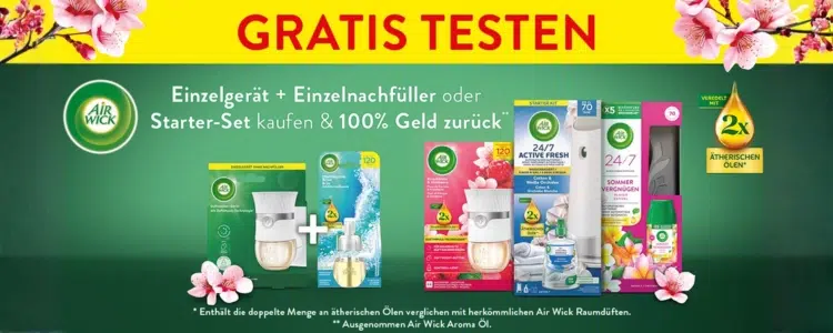 Air Wick gratis testen