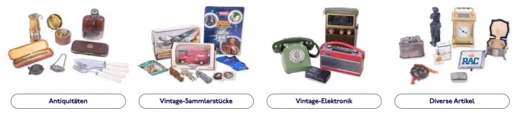 Produkte, die bei Vintage.com verkauft werden können